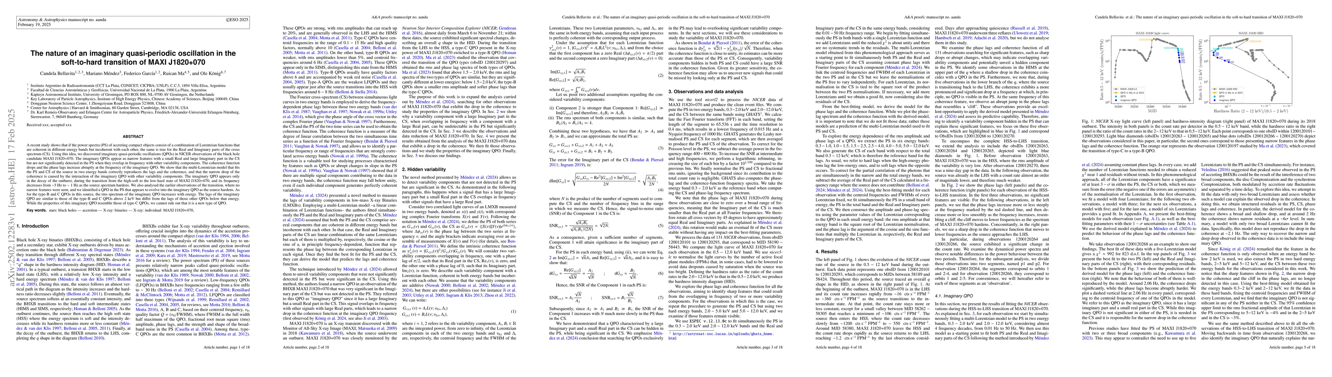 Thumbnail for The nature of an imaginary quasi-periodic oscillation in the
  soft-to-hard transition of MAXI J1820+070
