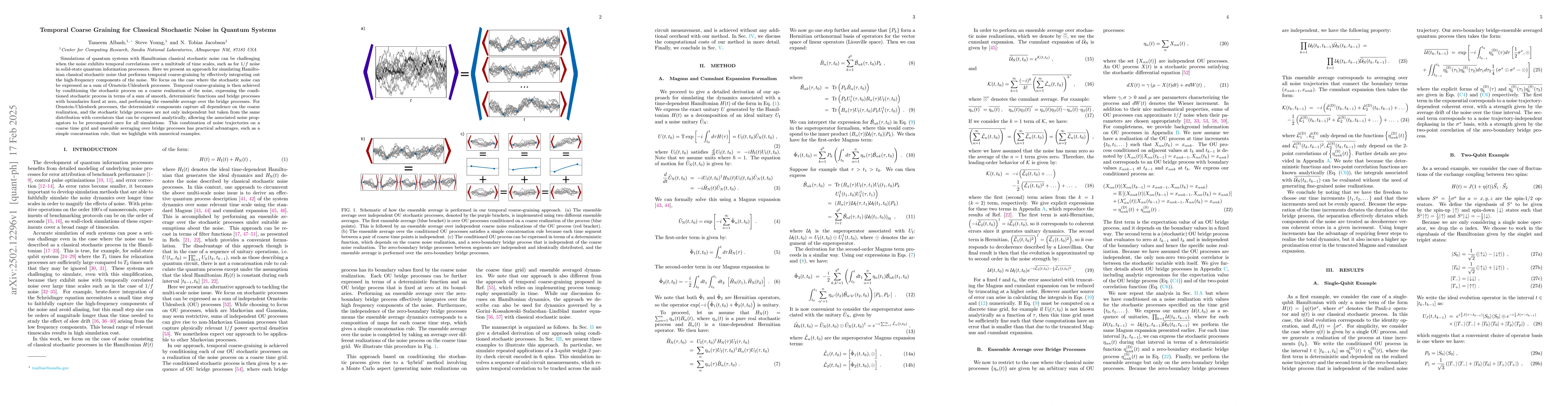 Thumbnail for Temporal Coarse Graining for Classical Stochastic Noise in Quantum
  Systems