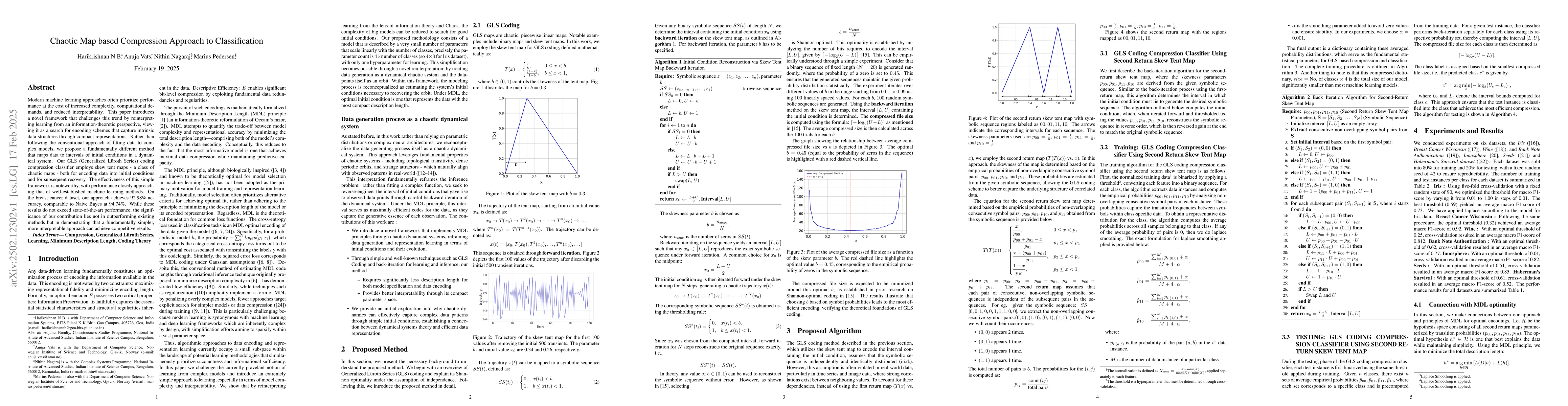 Thumbnail for Chaotic Map based Compression Approach to Classification