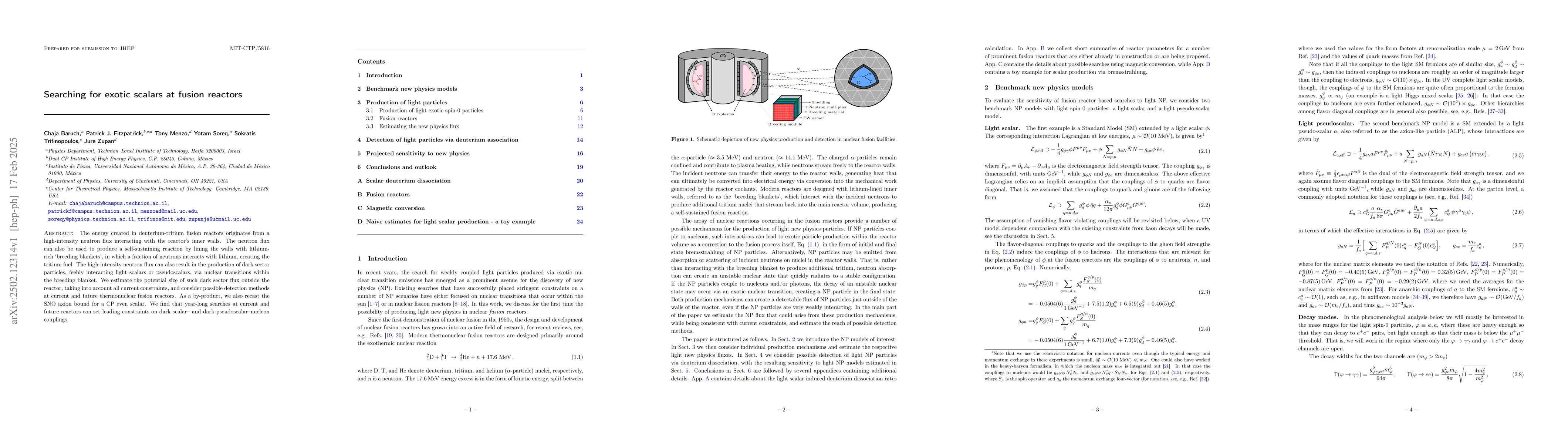 Thumbnail for Searching for exotic scalars at fusion reactors