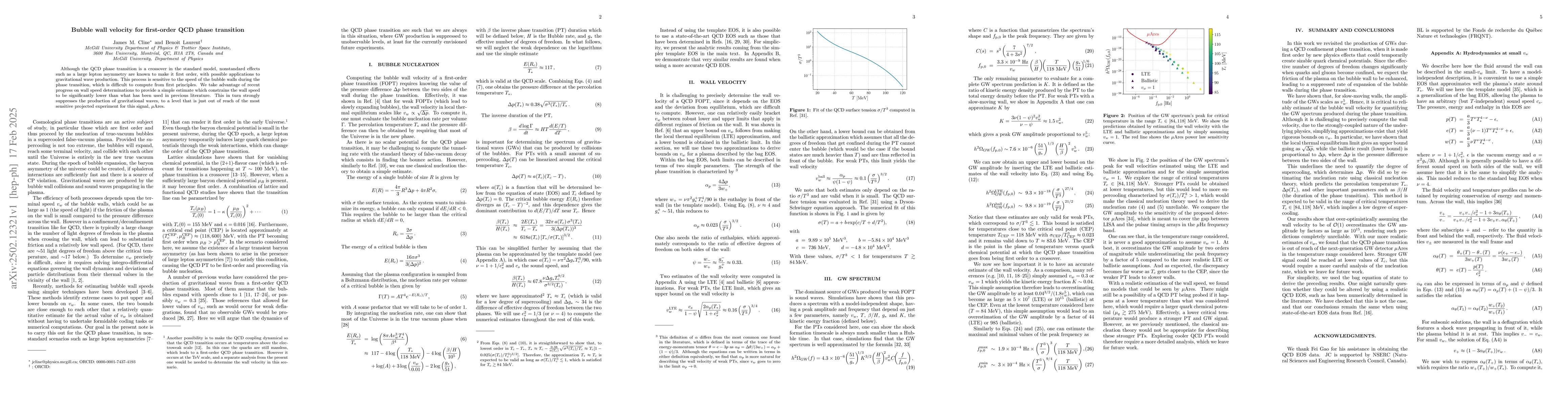 Thumbnail for Bubble wall velocity for first-order QCD phase transition