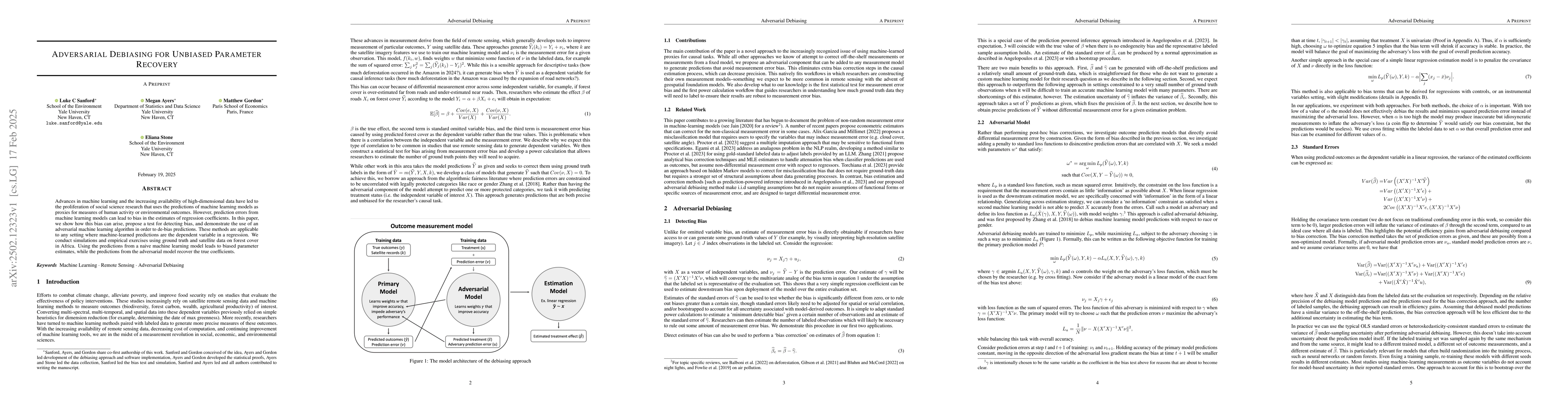 Thumbnail for Adversarial Debiasing for Unbiased Parameter Recovery