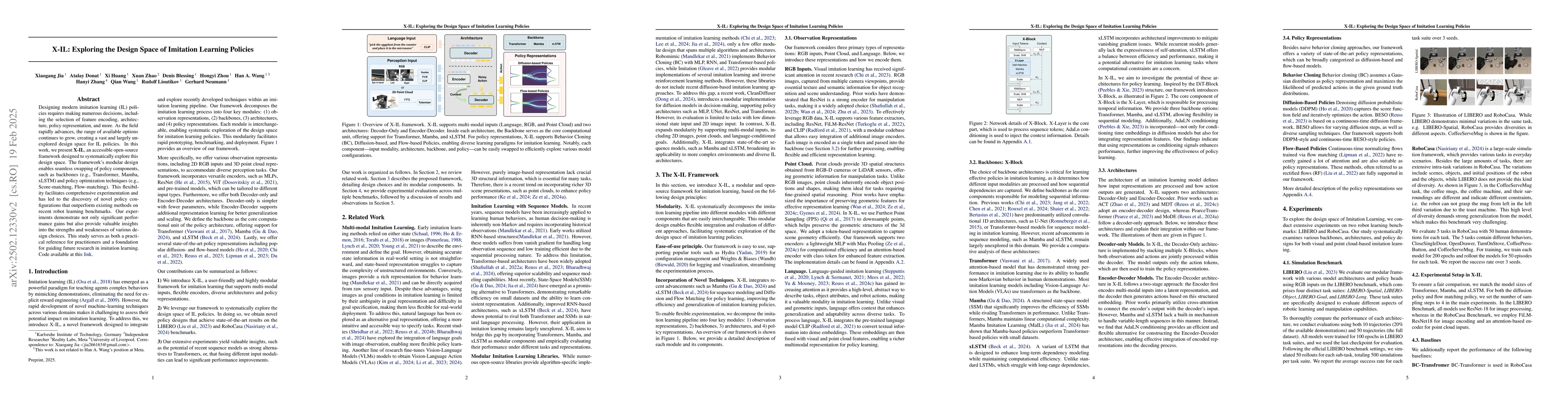 Thumbnail for X-IL: Exploring the Design Space of Imitation Learning Policies