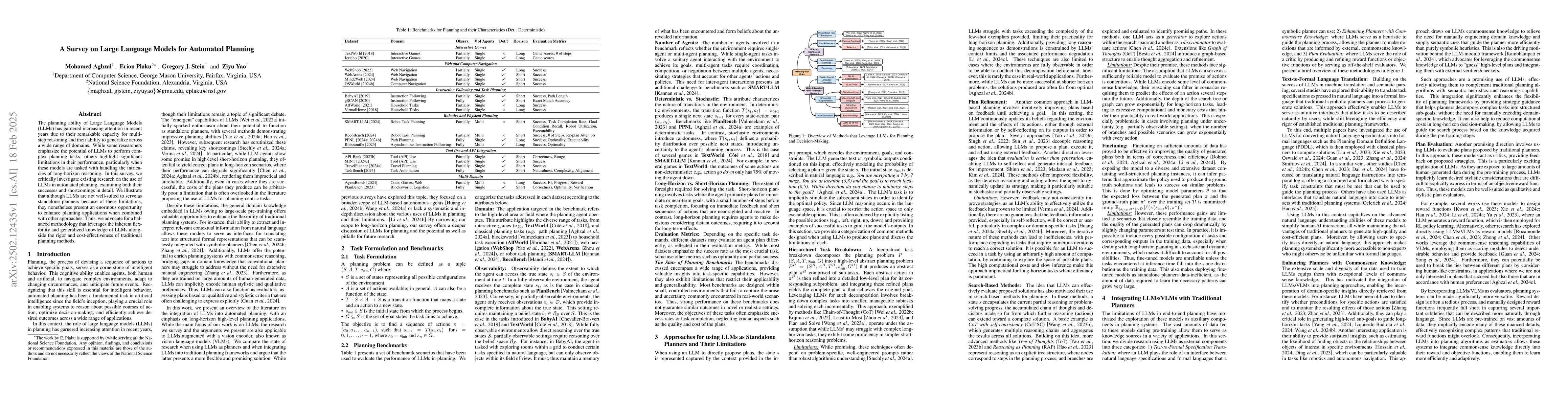 Thumbnail for A Survey on Large Language Models for Automated Planning