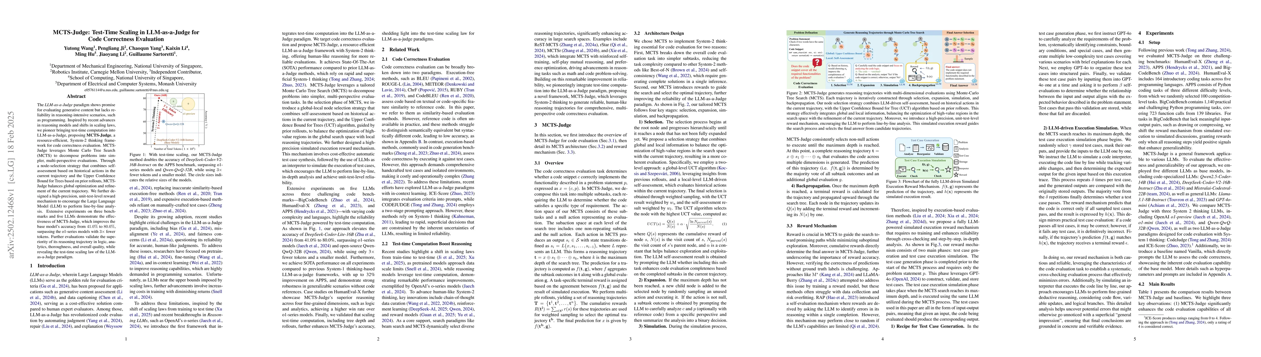 Thumbnail for MCTS-Judge: Test-Time Scaling in LLM-as-a-Judge for Code Correctness
  Evaluation