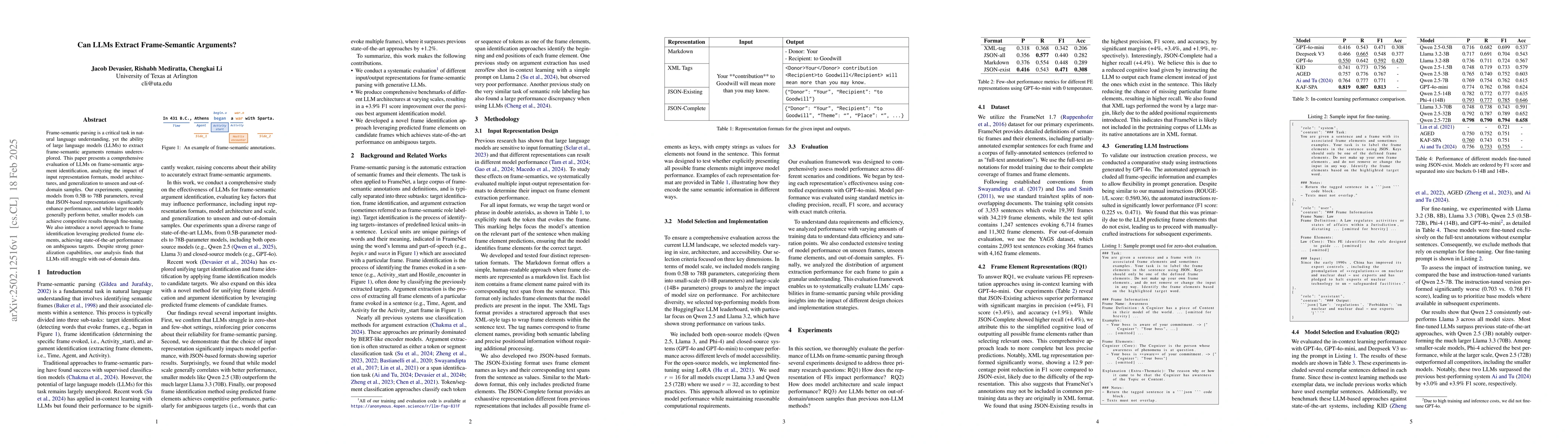 Thumbnail for Can LLMs Extract Frame-Semantic Arguments?