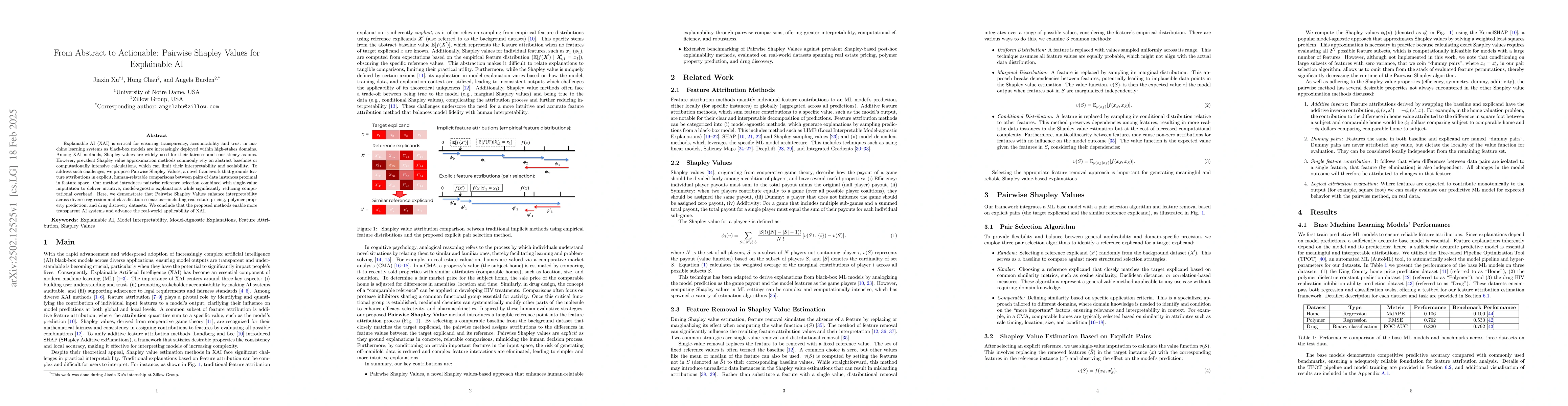Thumbnail for From Abstract to Actionable: Pairwise Shapley Values for Explainable AI