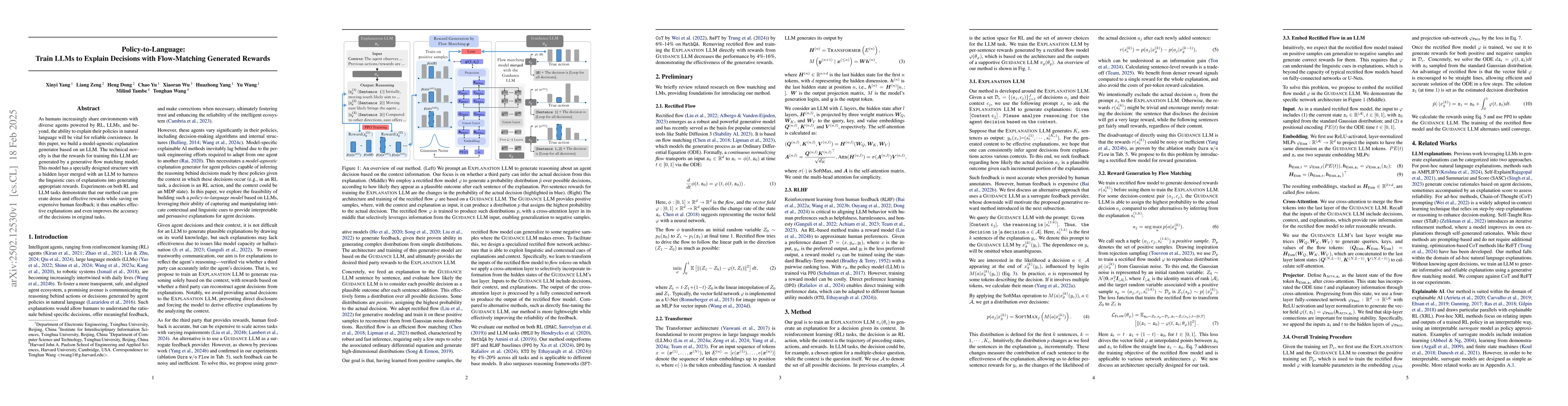 Thumbnail for Policy-to-Language: Train LLMs to Explain Decisions with Flow-Matching
  Generated Rewards