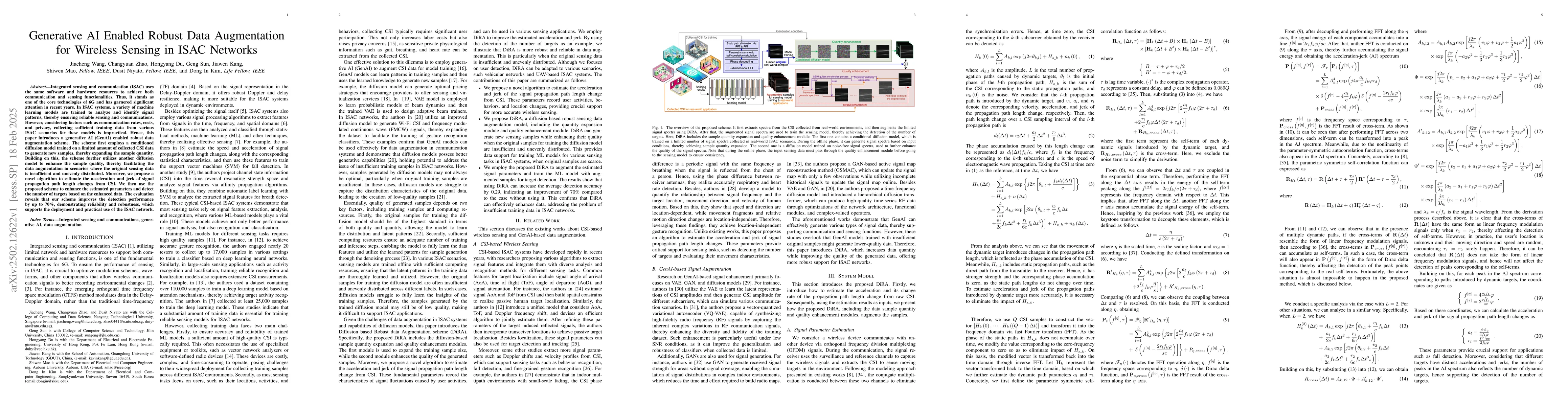 Thumbnail for Generative AI Enabled Robust Data Augmentation for Wireless Sensing in
  ISAC Networks