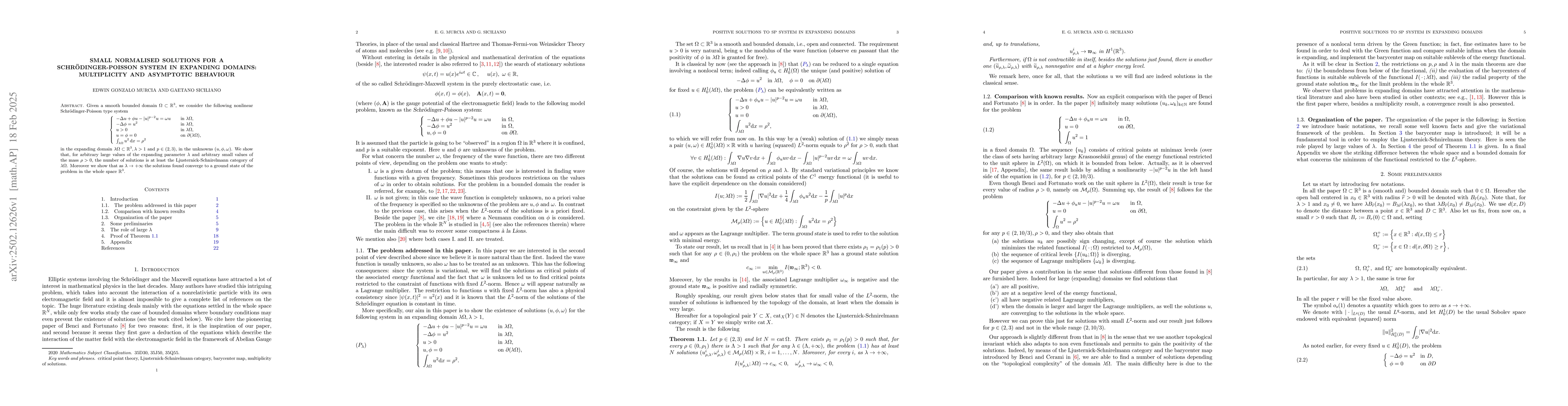 Thumbnail for Small normalised solutions for a Schrödinger-Poisson system in
  expanding domains: multiplicity and asymptotic behaviour
