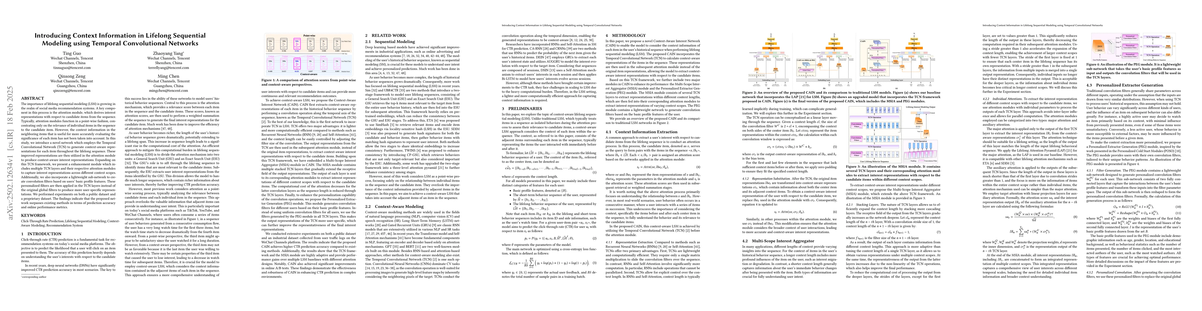 Thumbnail for Introducing Context Information in Lifelong Sequential Modeling using
  Temporal Convolutional Networks