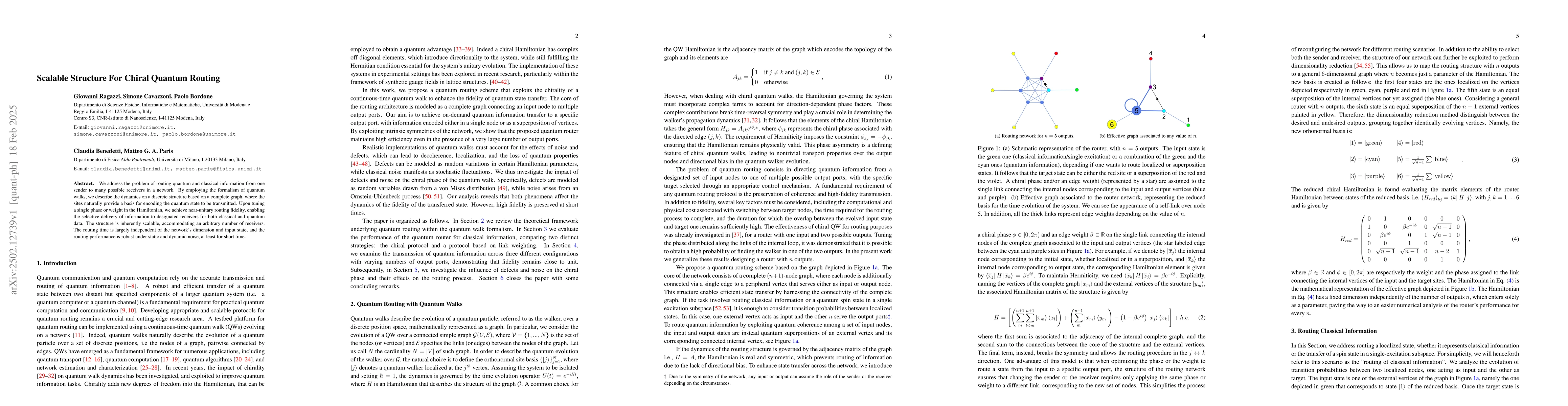 Thumbnail for Scalable Structure For Chiral Quantum Routing