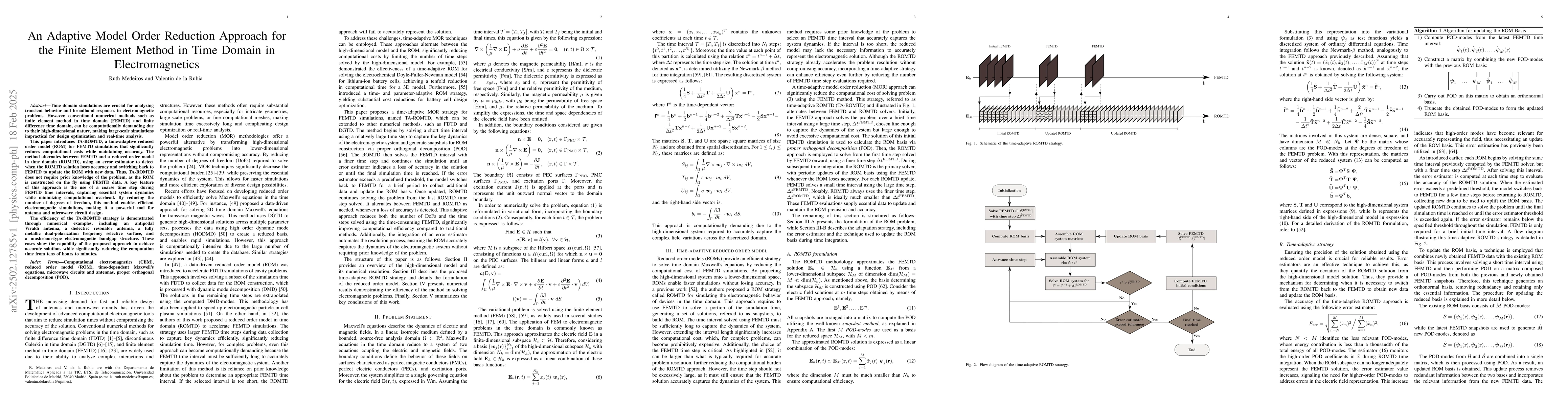 Thumbnail for An Adaptive Model Order Reduction Approach for the Finite Element Method
  in Time Domain in Electromagnetics