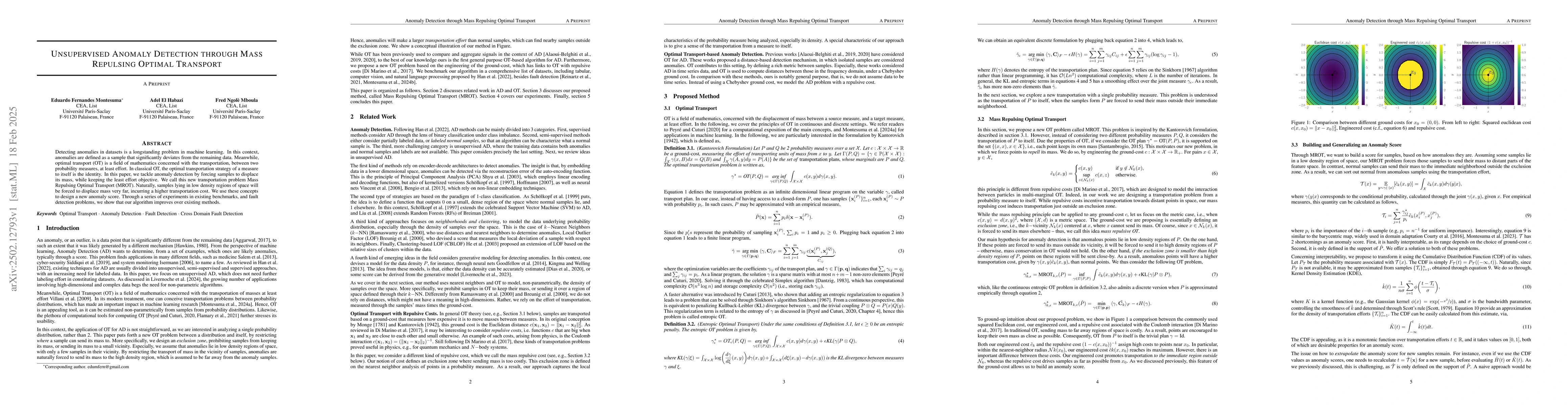 Thumbnail for Unsupervised Anomaly Detection through Mass Repulsing Optimal Transport
