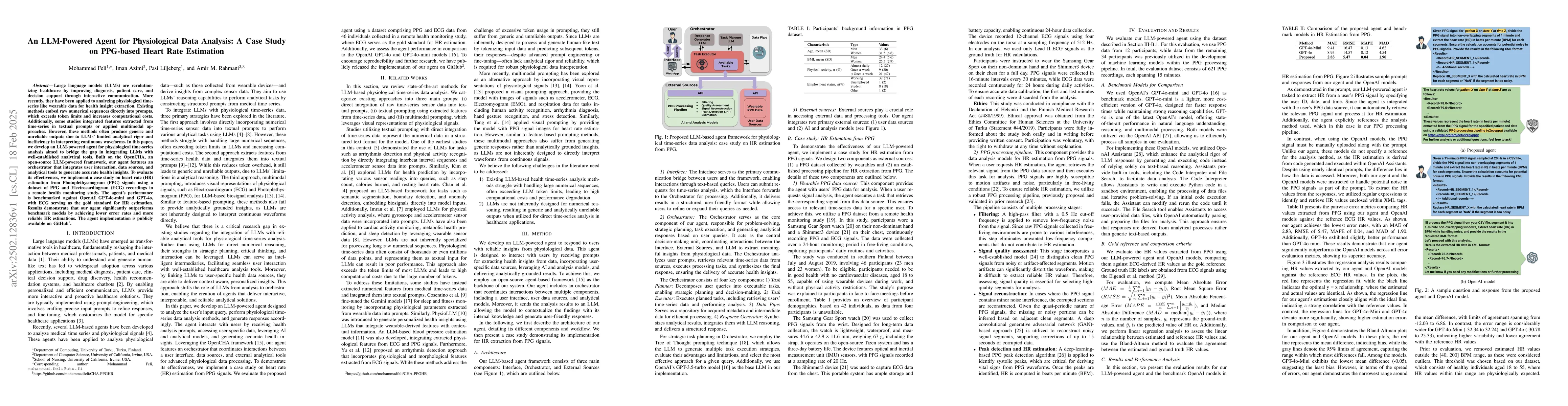Thumbnail for An LLM-Powered Agent for Physiological Data Analysis: A Case Study on
  PPG-based Heart Rate Estimation