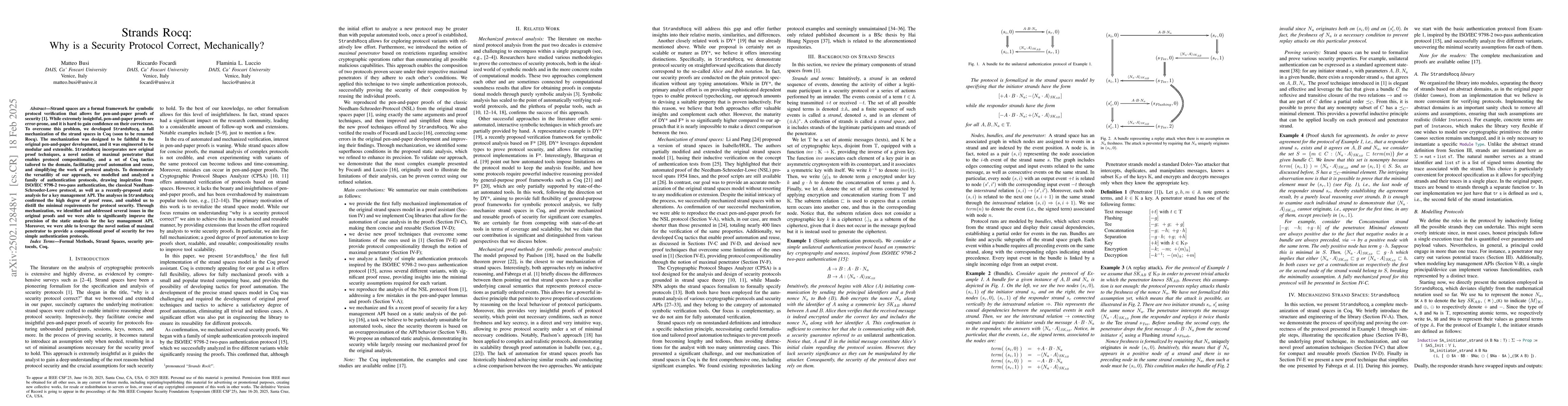 Thumbnail for Strands Rocq: Why is a Security Protocol Correct, Mechanically?
