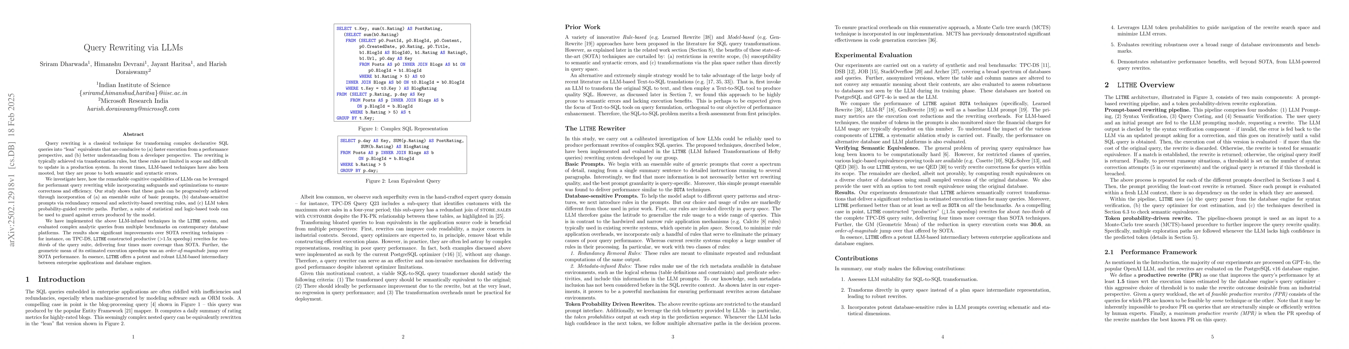Thumbnail for Query Rewriting via LLMs