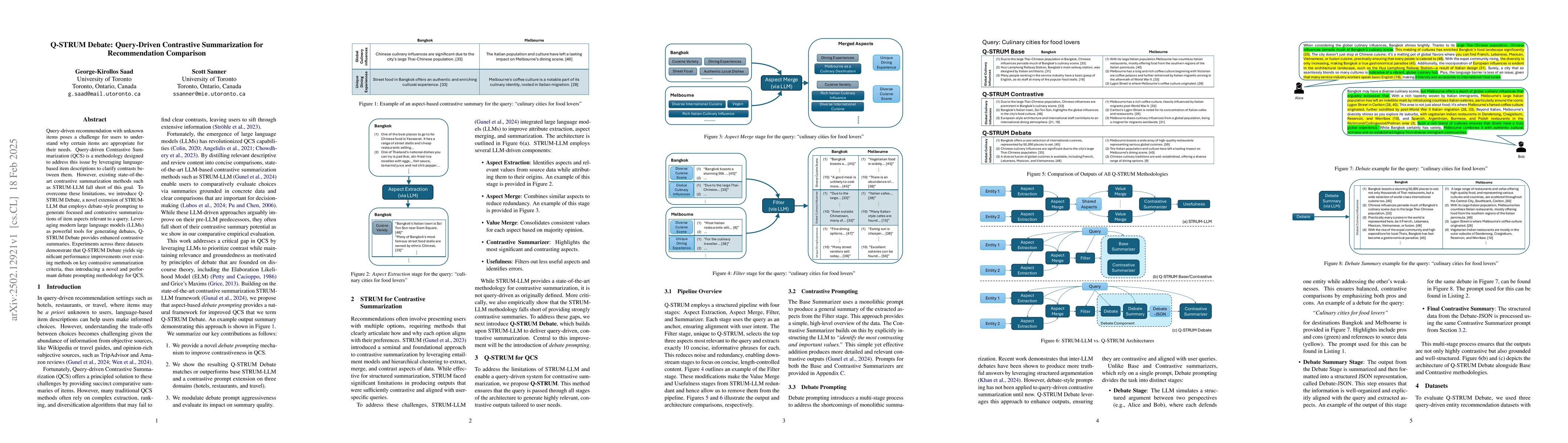 Thumbnail for Q-STRUM Debate: Query-Driven Contrastive Summarization for
  Recommendation Comparison