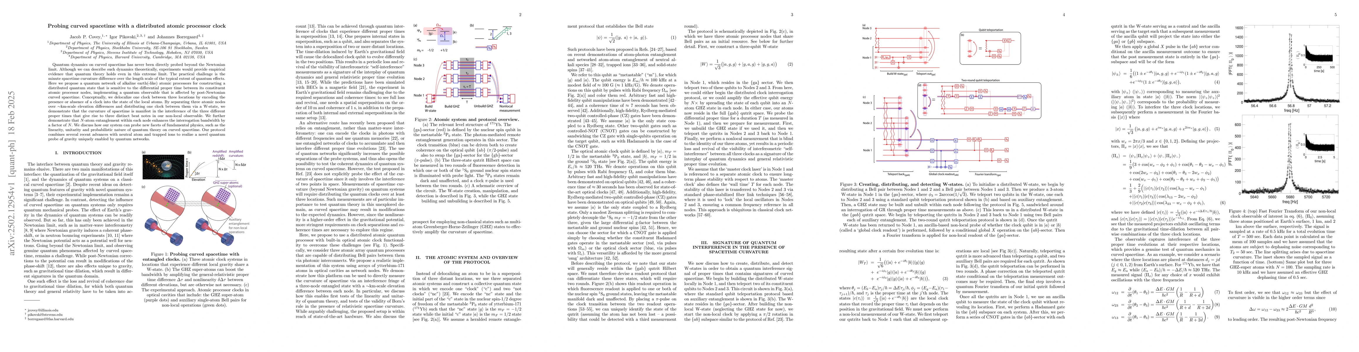 Thumbnail for Probing curved spacetime with a distributed atomic processor clock