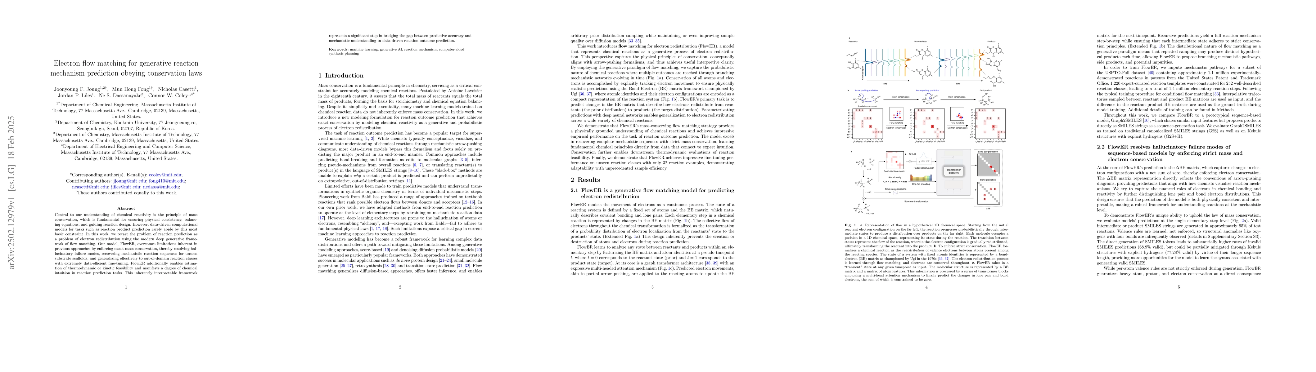 Thumbnail for Electron flow matching for generative reaction mechanism prediction
  obeying conservation laws