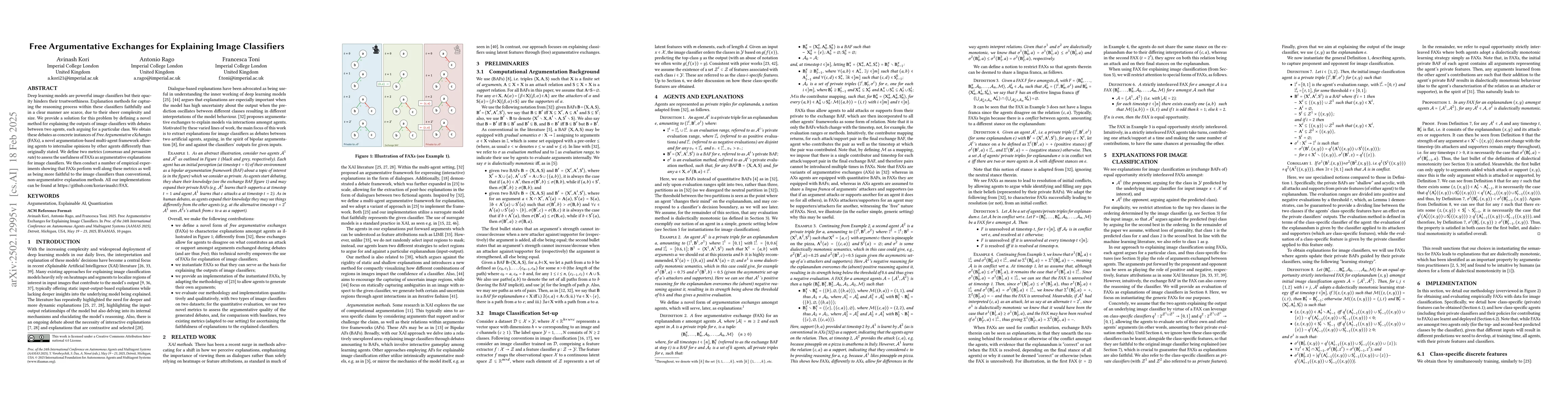 Thumbnail for Free Argumentative Exchanges for Explaining Image Classifiers