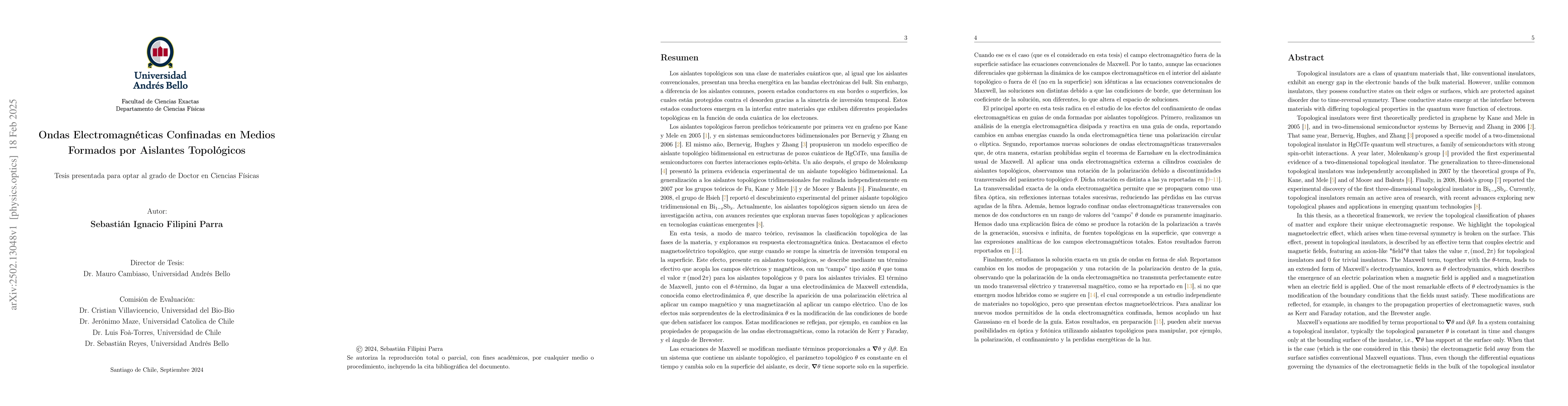 Thumbnail for Confined Electromagnetic Waves in Media Composed of Topological
  Insulators