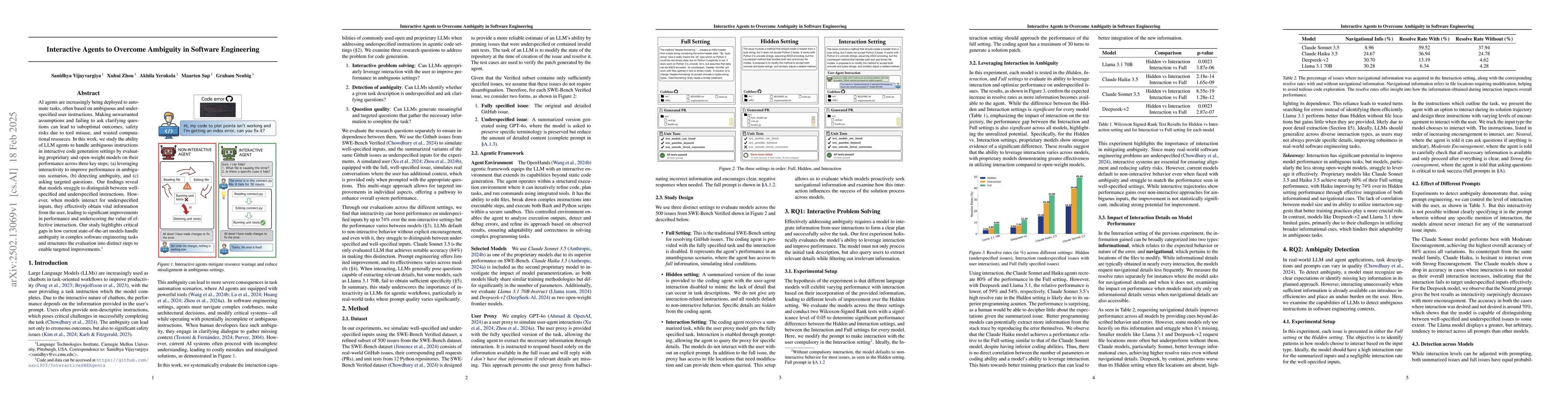 Thumbnail for Interactive Agents to Overcome Ambiguity in Software Engineering
