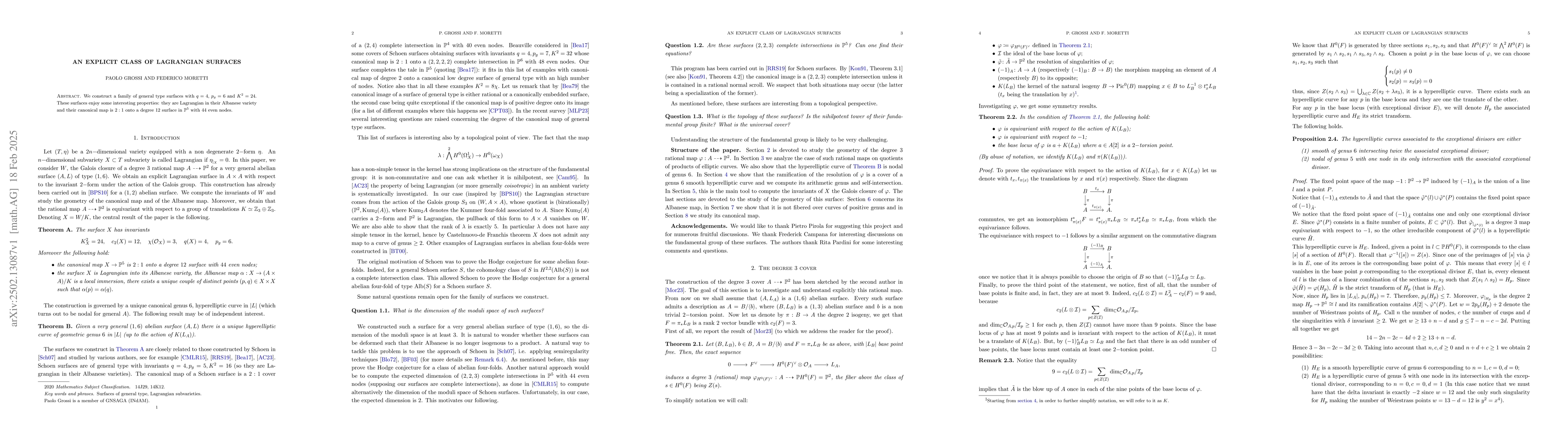 Thumbnail for An explicit class of Lagrangian surfaces