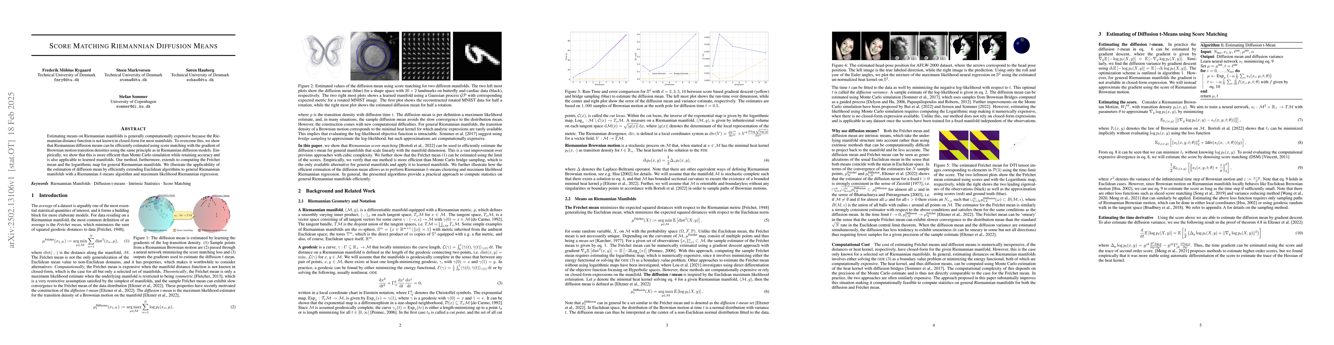 Thumbnail for Score Matching Riemannian Diffusion Means