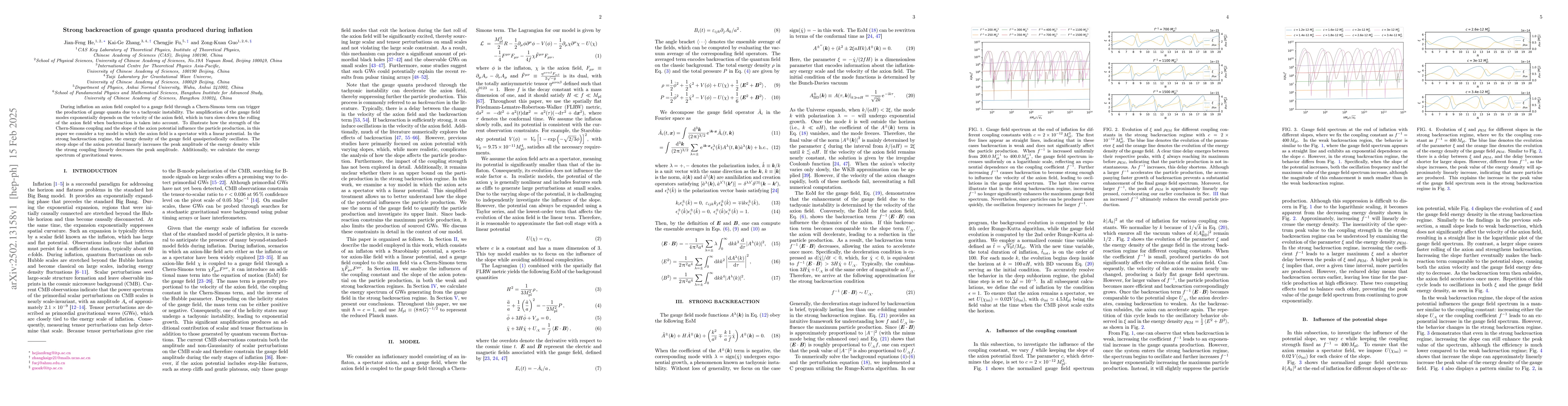 Thumbnail for Strong backreaction of gauge quanta produced during inflation