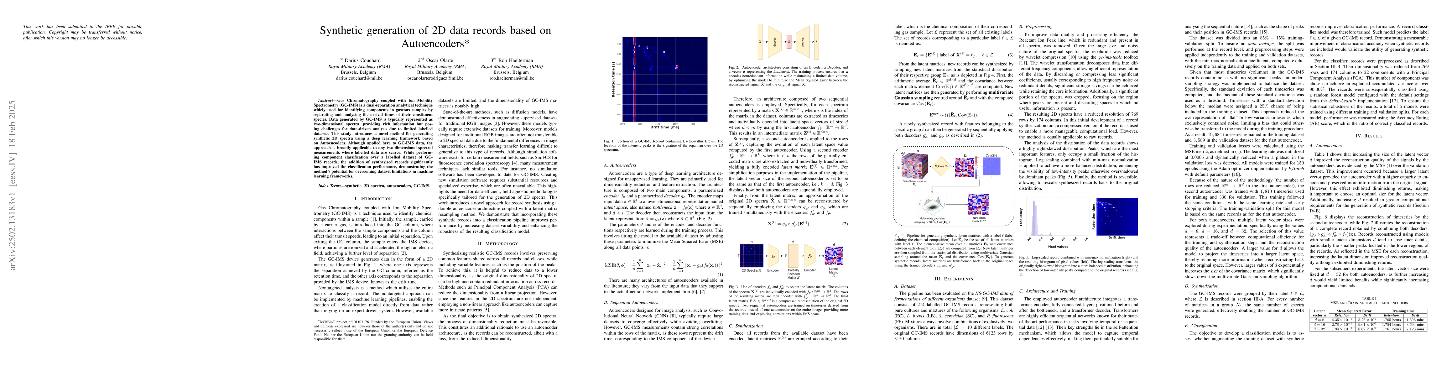 Thumbnail for Synthetic generation of 2D data records based on Autoencoders