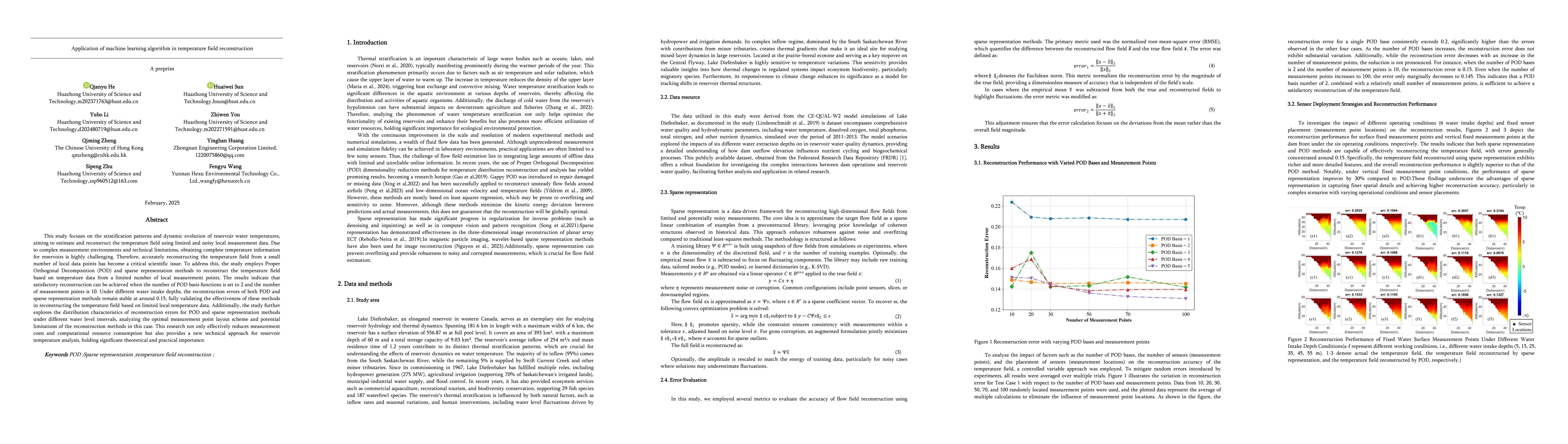 Thumbnail for Application of machine learning algorithm in temperature field
  reconstruction