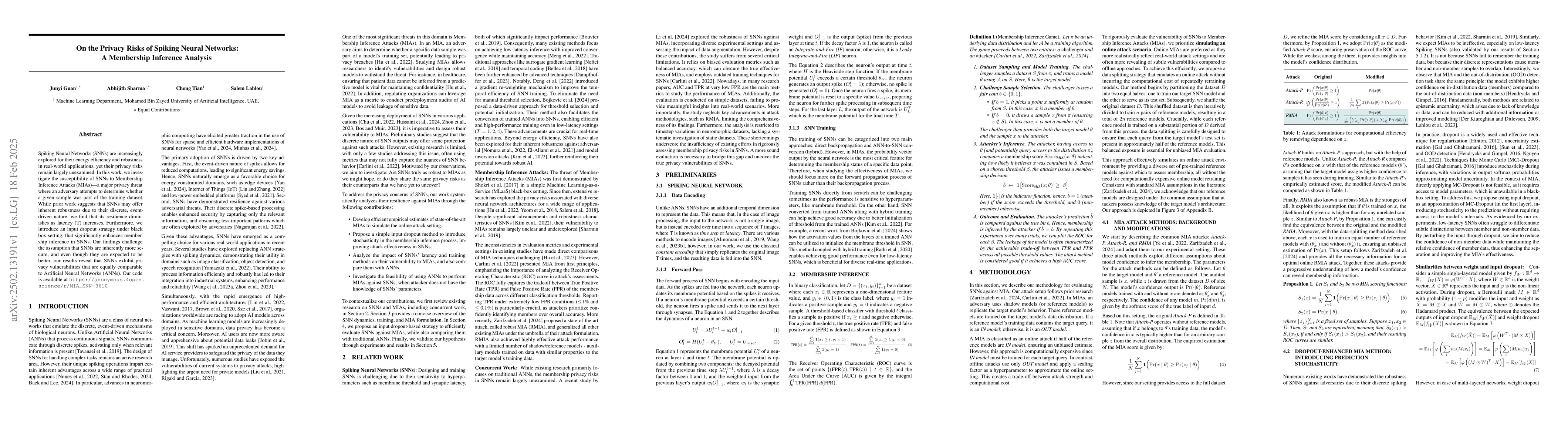 Thumbnail for On the Privacy Risks of Spiking Neural Networks: A Membership Inference
  Analysis
