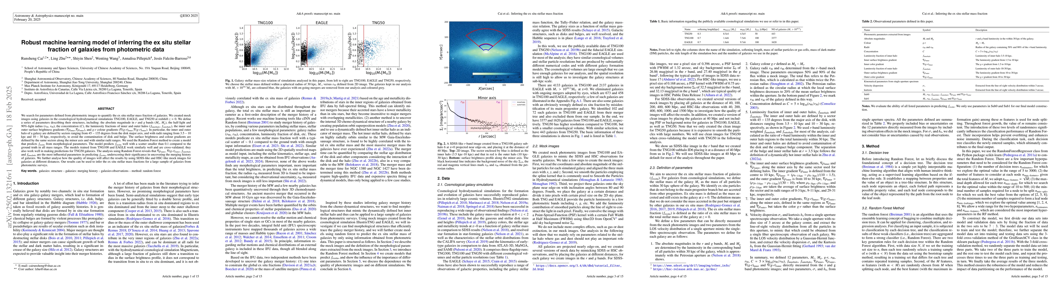 Thumbnail for Robust machine learning model of inferring the ex-situ stellar fraction
  of galaxies from photometric data