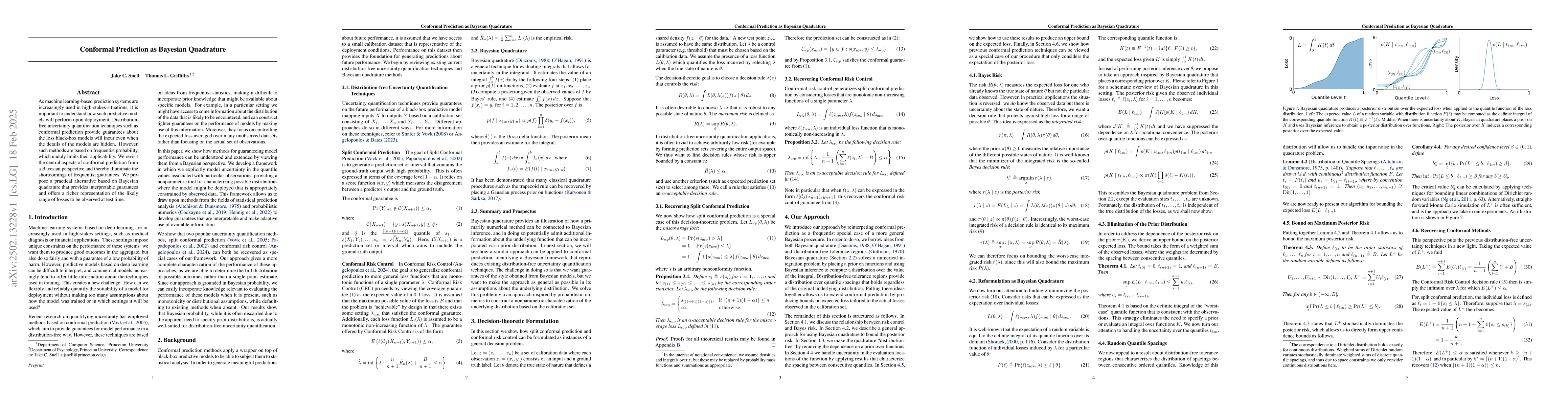 Thumbnail for Conformal Prediction as Bayesian Quadrature