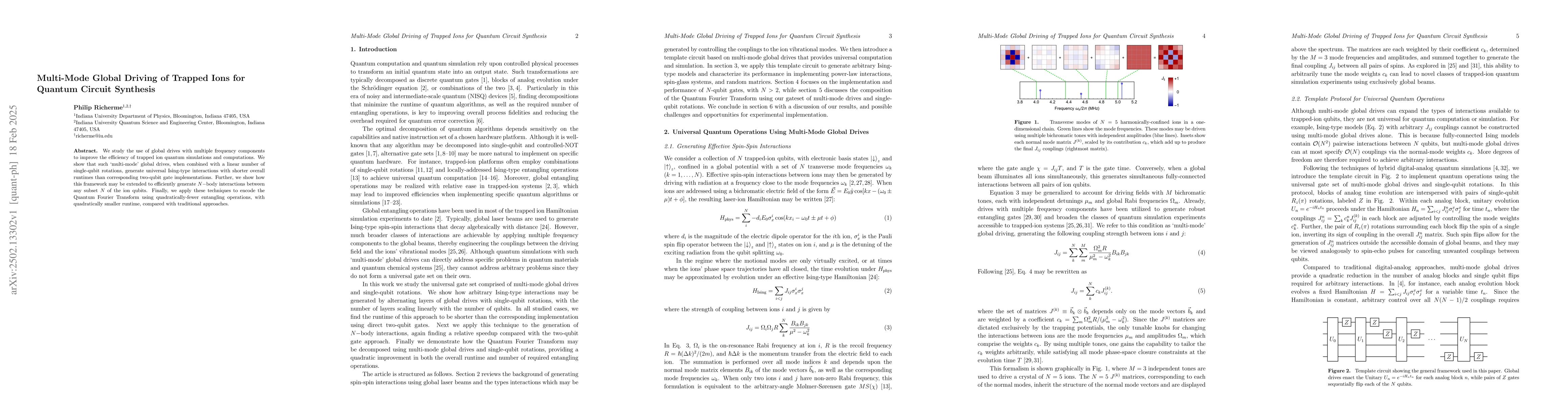 Thumbnail for Multi-Mode Global Driving of Trapped Ions for Quantum Circuit Synthesis