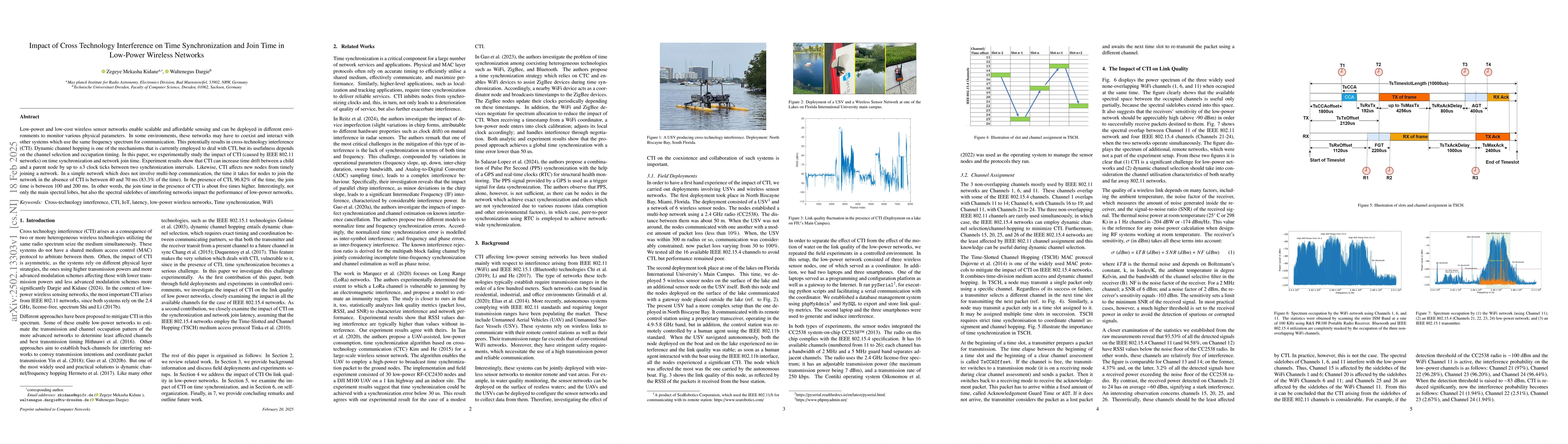 Thumbnail for Impact of Cross Technology Interference on Time Synchronization and Join
  Time in Low-Power Wireless Networks