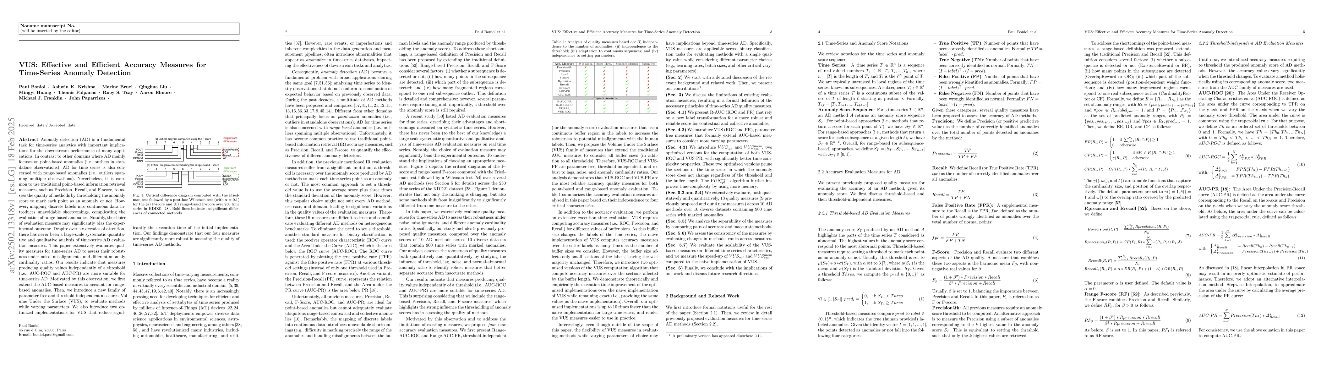 Thumbnail for VUS: Effective and Efficient Accuracy Measures for Time-Series Anomaly
  Detection
