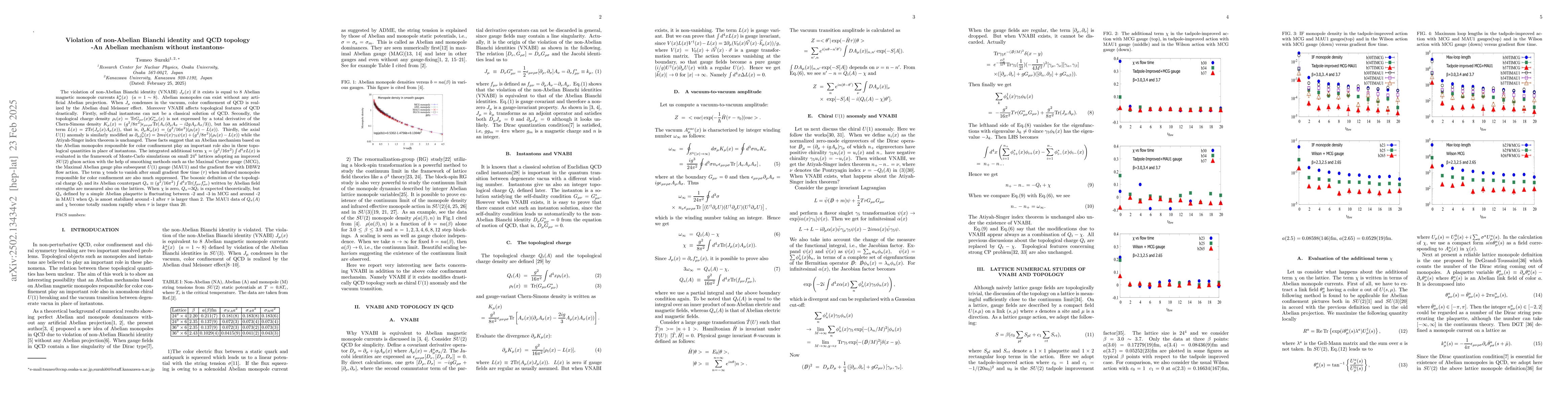Thumbnail for Violation of non-Abelian Bianchi identity and QCD topology -- An Abelian
  mechanism without instantons