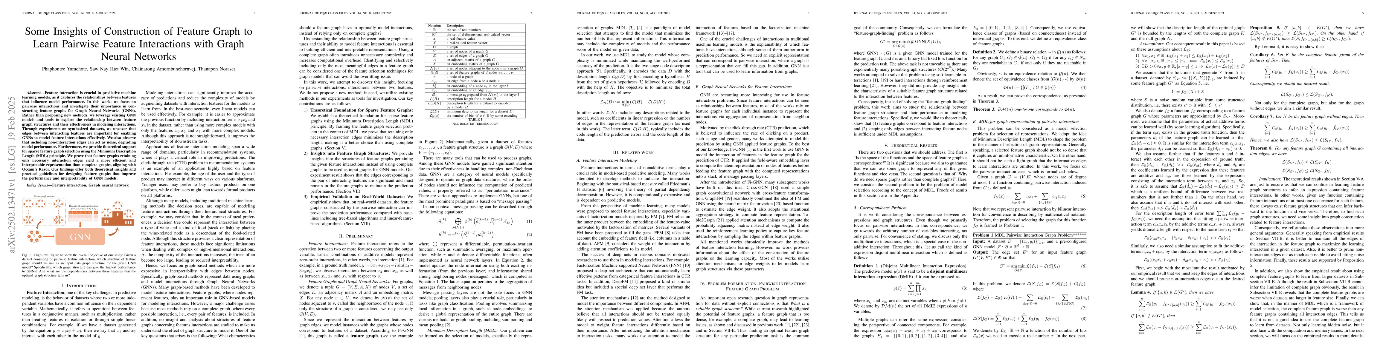 Thumbnail for Some Insights of Construction of Feature Graph to Learn Pairwise Feature
  Interactions with Graph Neural Networks