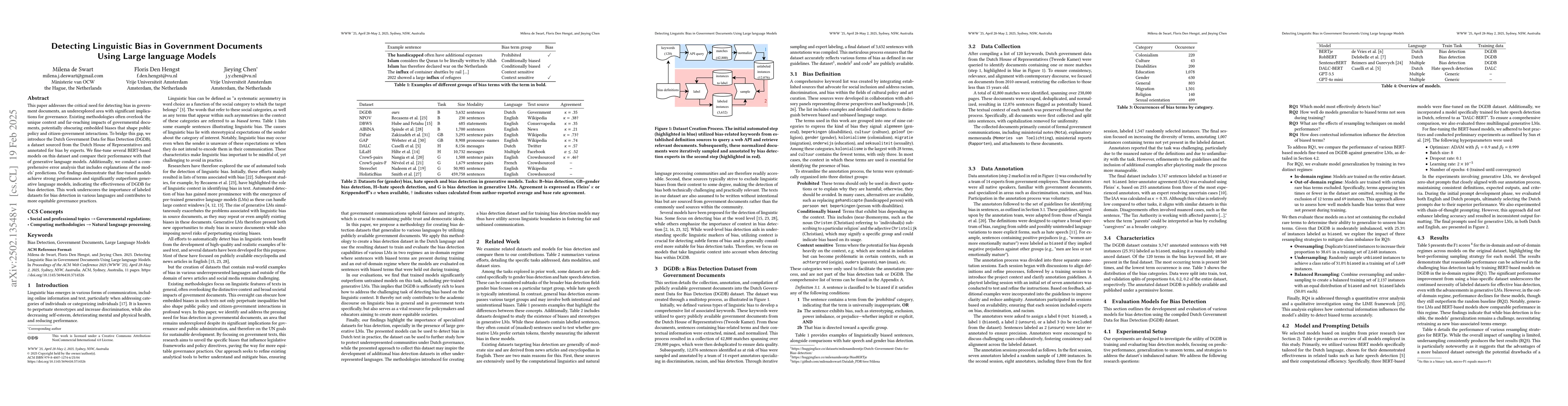 Thumbnail for Detecting Linguistic Bias in Government Documents Using Large language
  Models
