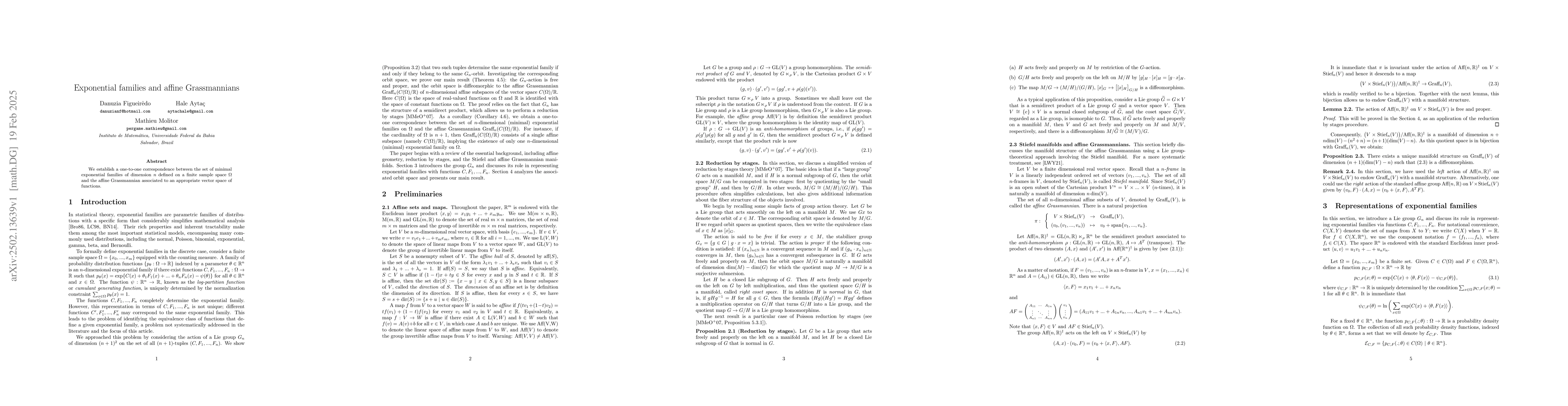 Thumbnail for Exponential families and affine Grassmannians