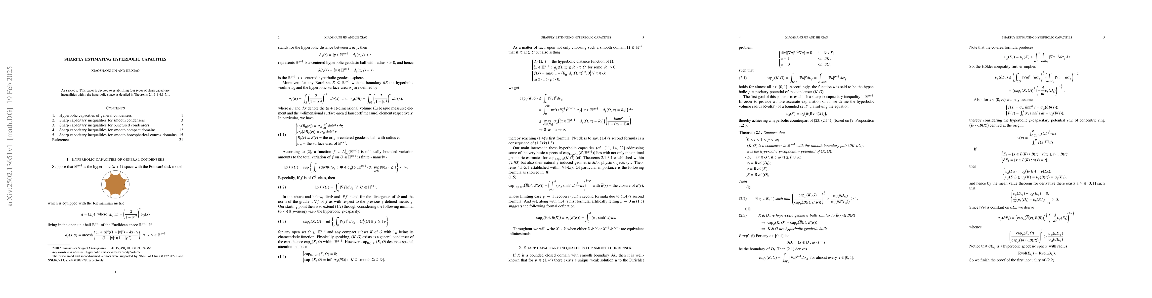Thumbnail for Sharply estimating hyperbolic capacities