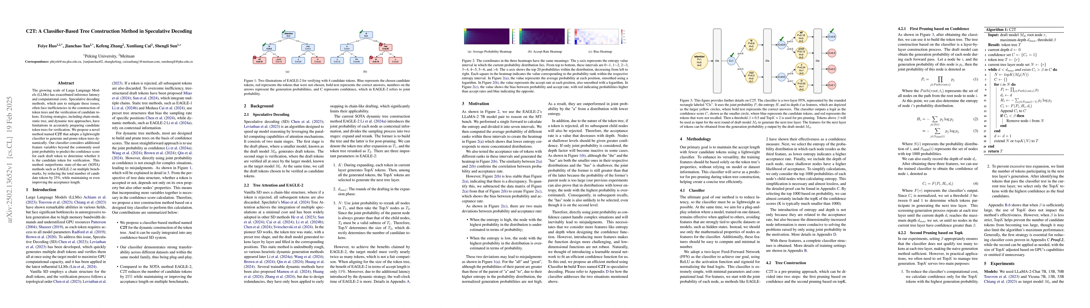 Thumbnail for C2T: A Classifier-Based Tree Construction Method in Speculative Decoding