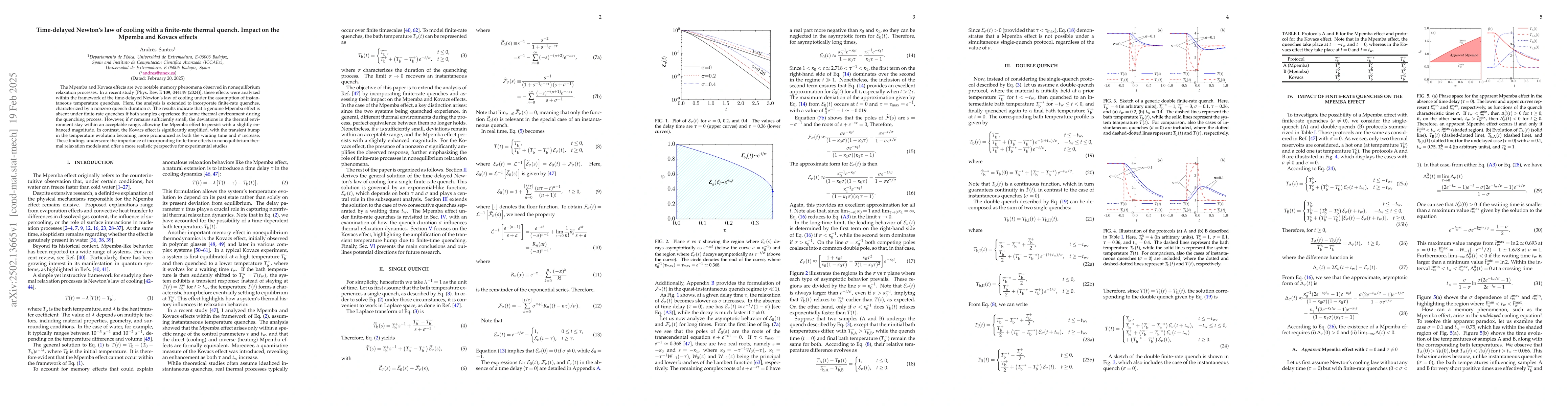 Thumbnail for Time-delayed Newton's law of cooling with a finite-rate thermal quench.
  Impact on the Mpemba and Kovacs effects
