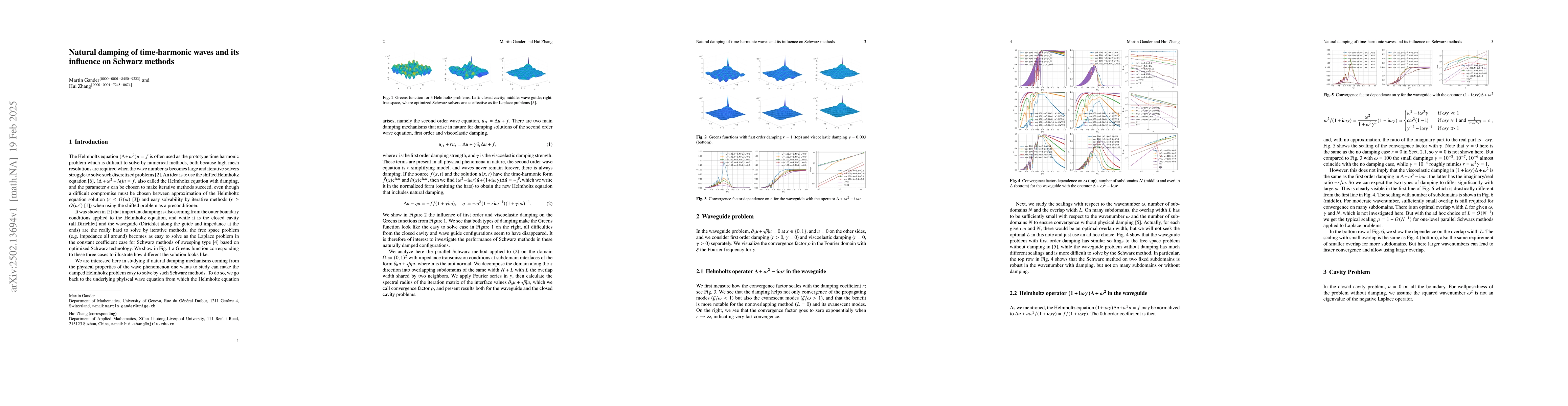 Thumbnail for Natural damping of time-harmonic waves and its influence on Schwarz
  methods