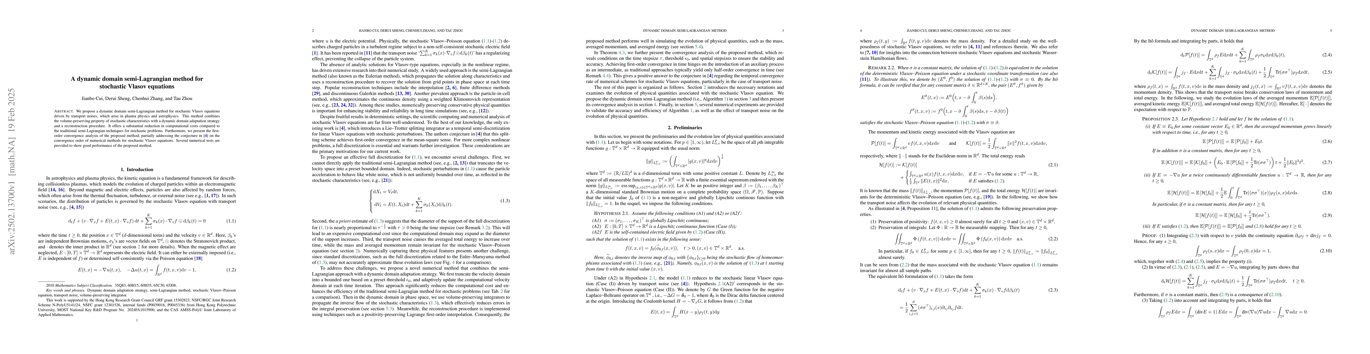 Thumbnail for A dynamic domain semi-Lagrangian method for stochastic Vlasov equations