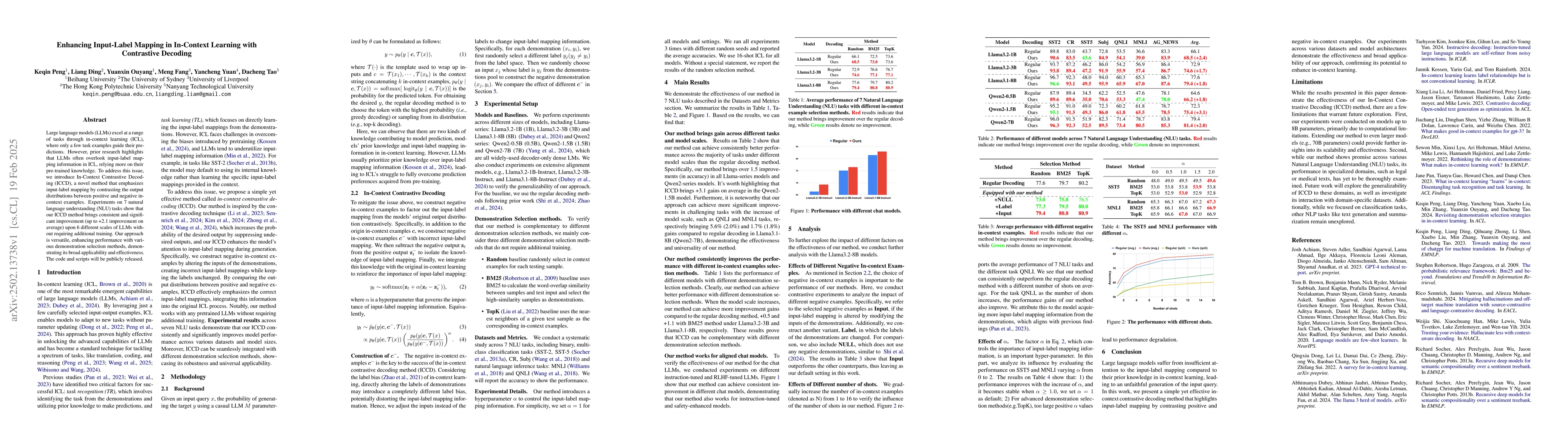 Thumbnail for Enhancing Input-Label Mapping in In-Context Learning with Contrastive
  Decoding