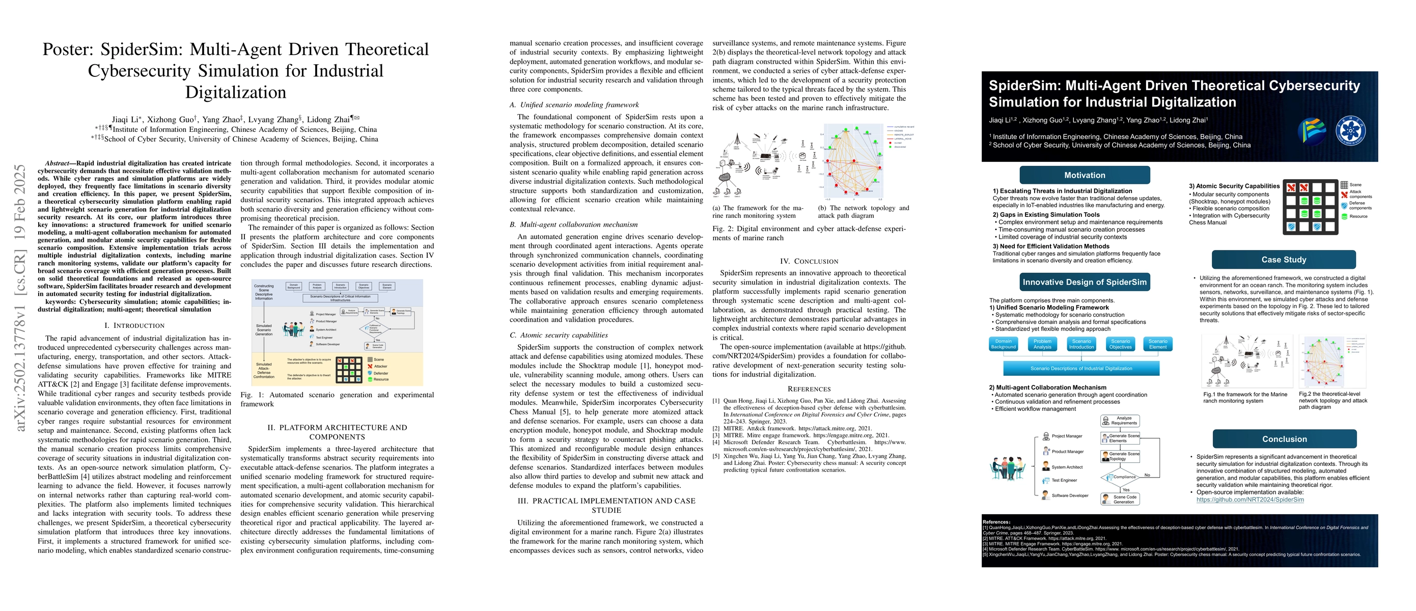 Thumbnail for Poster: SpiderSim: Multi-Agent Driven Theoretical Cybersecurity
  Simulation for Industrial Digitalization