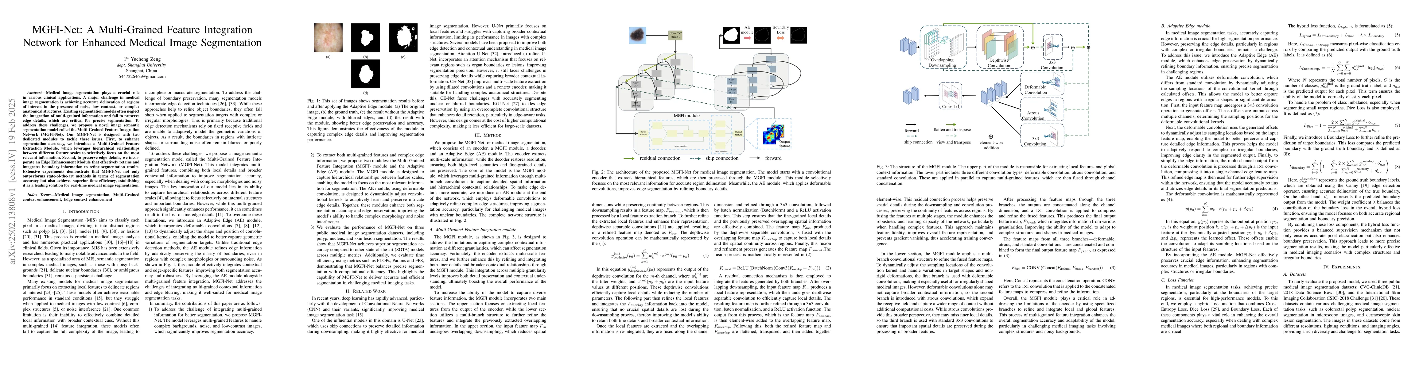 Thumbnail for MGFI-Net: A Multi-Grained Feature Integration Network for Enhanced
  Medical Image Segmentation